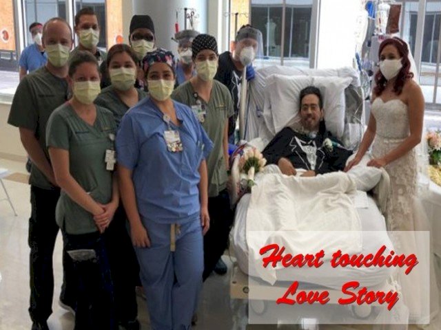 Heart touching love story in corona era, Girl Married corona patient in hospital