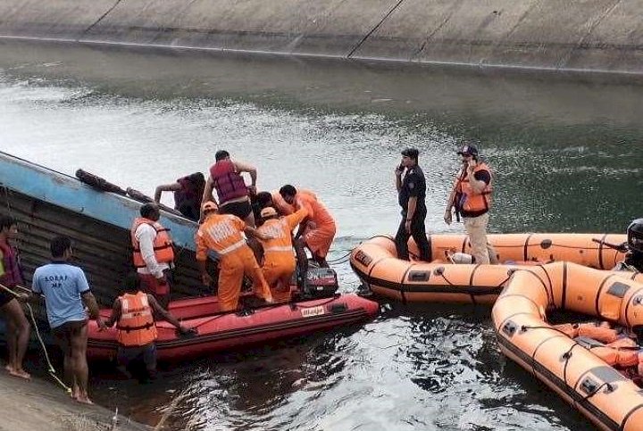 मध्यप्रदेश: यात्रियों से भरी बस बाणसागर डैम में गिरी, 35 शव मिले-कई लोग अब भी लापता